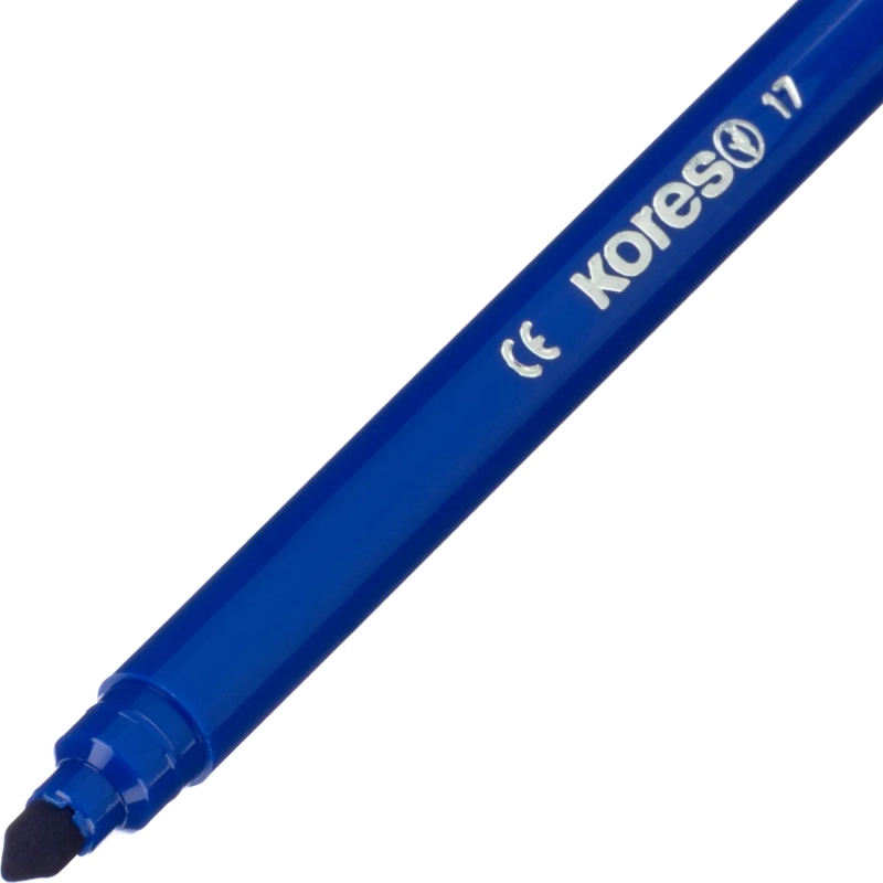 Фломастеры KORELLOS Kores 24цв.,европодвес, в комплекте со стикерами,29044