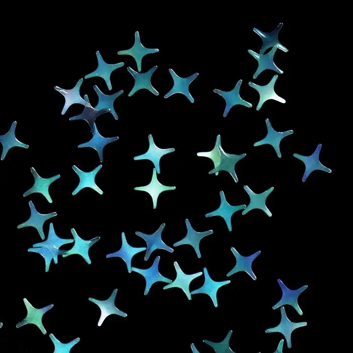 Пайетки для декора «Звёздная ночь», голографические, цвет белый Пайетки для декора «Звёздная ночь», голографические, цвет белый