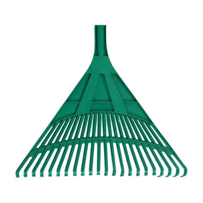 Грабли веерные, пластинчатые, 22 зубца, пластик, тулейка 24 мм, без черенка