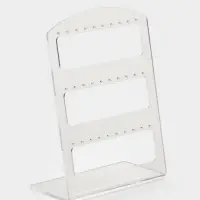 Подставка под серьги на 15 пар, 12.5&times;5.5&times;16.5 см, оргстекло 3 мм