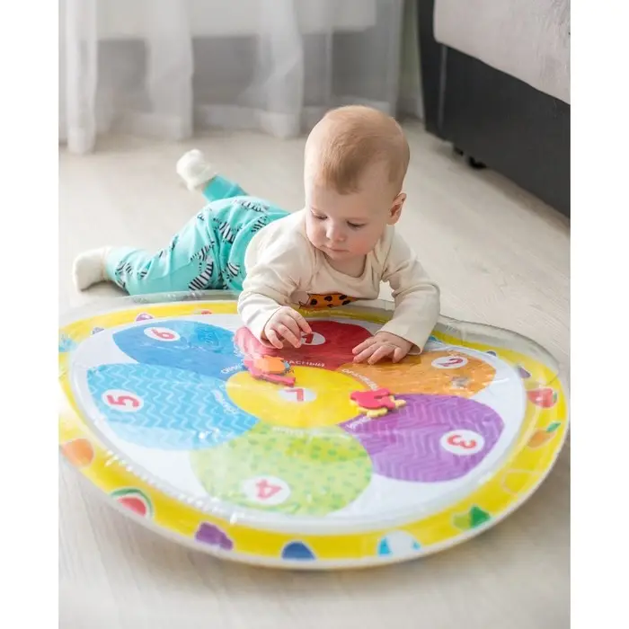 Акваковрик Крошка Я &laquo;Цветик&raquo; надувной, развивающий, водный коврик, 65&times;65 см