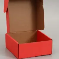 Коробка самосборная, красная, 18 х 18 х 8 см,