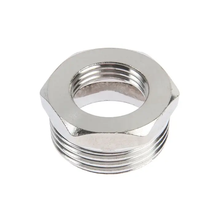 Футорка ZEIN engr, 1/2&laquo; &times; 1&raquo;, внутренняя/наружная резьба, нержавеющая сталь