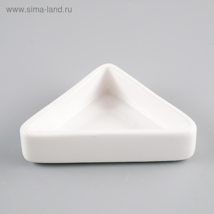 Миска керамическая для грызунов угловая 75 мл  9,5 х 6 х 2 см, белая Миска керамическая для грызунов угловая 75 мл  9,5 х 6 х 2 см, белая