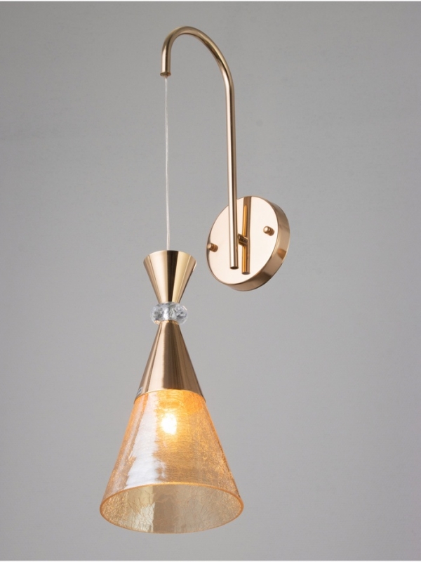 Бра «Рианна» 1х40Вт Е27 золото 23х15х49+80см