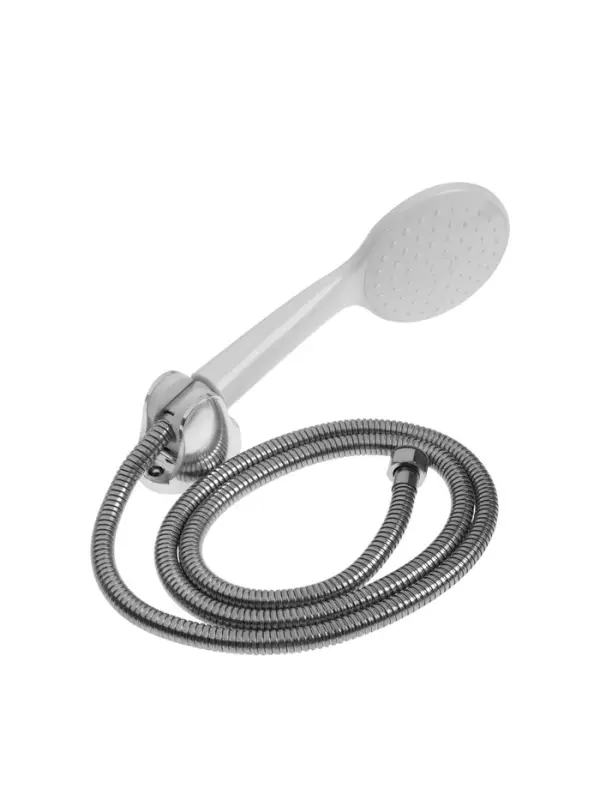 Смеситель для ванны ZEIN Z3415, картридж 35 мм, с душевым набором, цинк, белый/хром