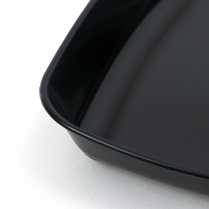 Туалет округлый без сетки 33,5 х 25 х 6 см, чёрный Туалет округлый без сетки 33,5 х 25 х 6 см, чёрный