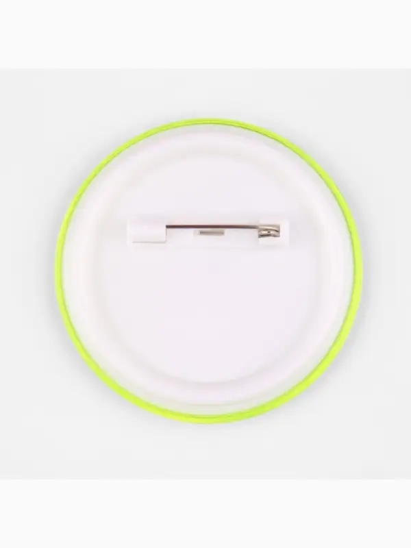 Светоотражающий значок &laquo;Удивлённый смайл&raquo;, d=5.8 см, жёлтый