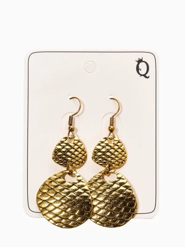 Серьги метал &laquo;Аутентичность. Змея&raquo;, цвет чернёное золото