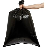 Мешки для мусора ПВД 120л 55мкм 5шт/уп черные 70x110см Luscan