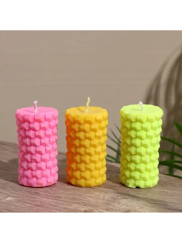Свеча "Соты" 5х5х8 см, соевый воск