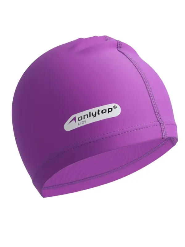 Шапочка для плавания детская ONLYTOP SWIM, тканевая, обхват 46-52 см, цвет фиолетовый Шапочка для плавания детская ONLYTOP SWIM, тканевая, обхват 46-52 см, цвет фиолетовый