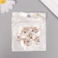 Декор для творчества металл, эмаль "Белый кот с сердечком" 2х1,3 см Декор для творчества металл, эмаль "Белый кот с сердечком" 2х1,3 см