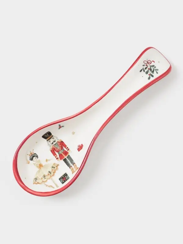 Подставка под ложку новогодняя Доляна «Щелкунчик», 22.3×7.1×2.5 см, доломит, белая Подставка под ложку новогодняя Доляна «Щелкунчик», 22.3×7.1×2.5 см, доломит, белая