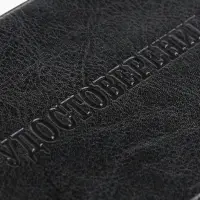 Обложка для удостоверения, с уголками, чёрная