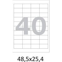 Этикетки самоклеящиеся  48,5х25,4 мм/40 шт. на лист.А4  50листов