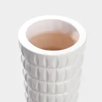 Ваза напольная керамика "Барто" 58х15 см, белый