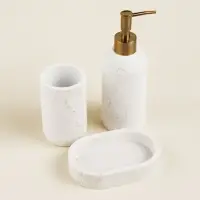 Аксессуары для ванной SL Home, 3 предмета, дозатор для мыла, мыльница, стакан