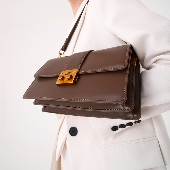 Сумка женская TEXTURA, средний размер, цвет коричневый Сумка женская TEXTURA, средний размер, цвет коричневый