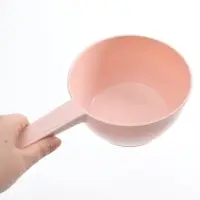 Ковш пластиковый для купания и мытья головы, детский банный ковшик, 1 л., розовый