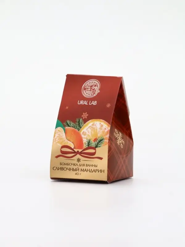 Бомбочка для ванны, аромат сливочный мандарин, 40 г, Ural Lab Бомбочка для ванны, аромат сливочный мандарин, 40 г, Ural Lab