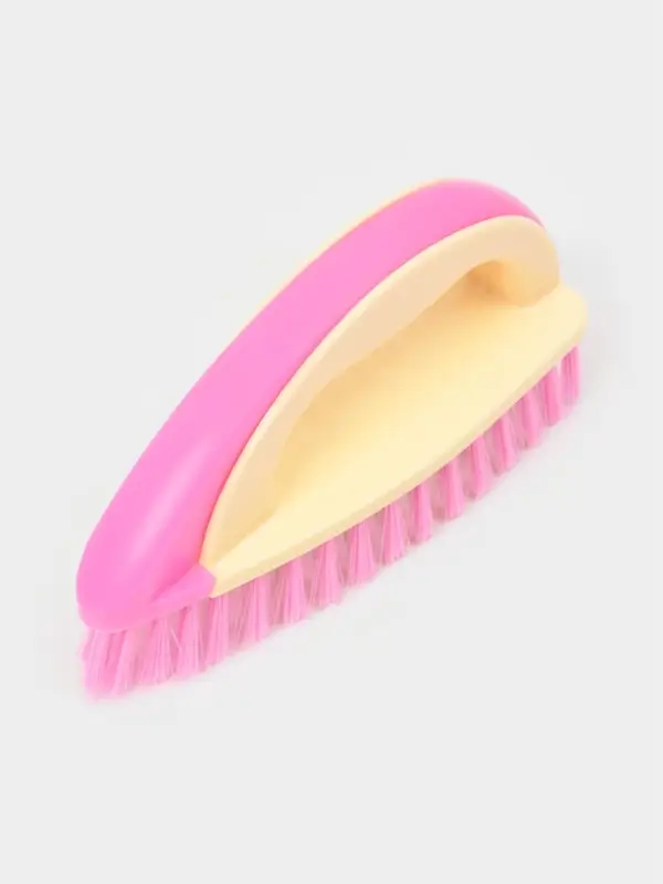 Щётка утюжок для уборки Доляна, с ручкой, пластик, хозяйственная, 17&times;6&times;8.5 см, МИКС