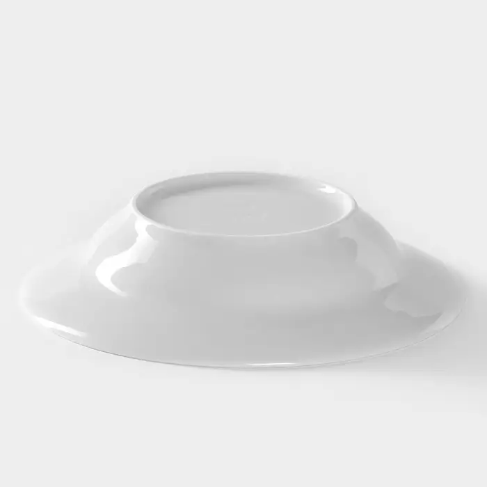 Тарелка глубокая Добрушский завод &laquo;Идиллия&raquo;, 250 мл, d=20 см, фарфор, белая