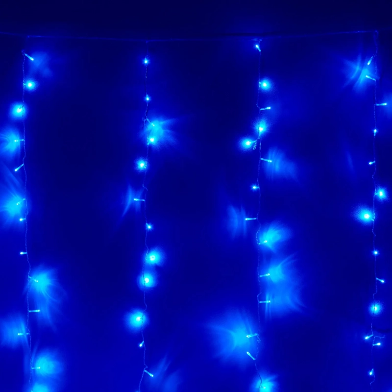 Гирлянда светодиодная занавес синий свет 480 LED (3х3м)IP65 SW-XMAXOut-0006