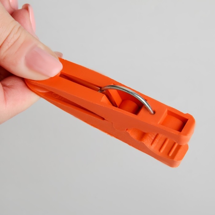 Прищепки бельевые «Лапочка», 8 см, 20 шт, МИКС Прищепки бельевые «Лапочка», 8 см, 20 шт, МИКС