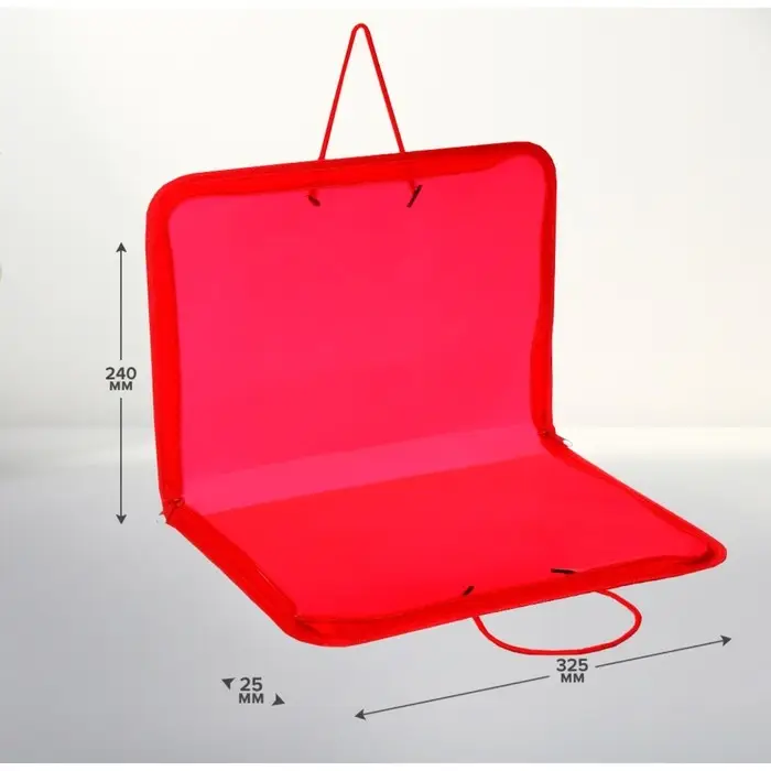 Папка с ручками А4, 325 х 240 х 25 мм, молния вокруг, пластиковая, Папка с ручками А4, 325 х 240 х 25 мм, молния вокруг, пластиковая, "Офис"