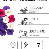 Семена цветов Петуния &laquo;Фристайл&raquo; дабл уан, F1, 7 шт., &laquo;АЭЛИТА&raquo;