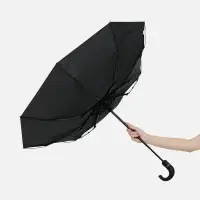 Зонт складной Hooklook, черный