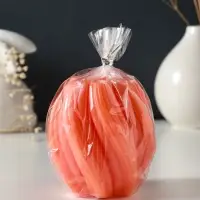 Свеча-цилиндр 9х8 см, 220 гр, с нарезкой, персик Свеча-цилиндр 9х8 см, 220 гр, с нарезкой, персик