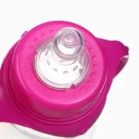 Бутылочка для кормления M&B &laquo;Любимая доченька&raquo;, классическое горло, с ручками, от 0 мес., 150 мл., приталенная, розовый