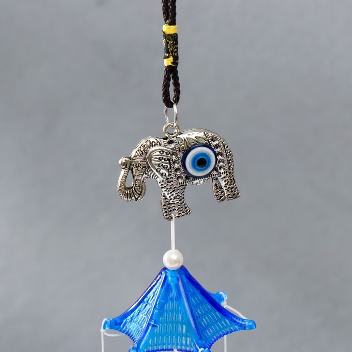 Музыка ветра металл Музыка ветра металл "Индийский слон" от сглаза 7 колокольчиков 51х6,1 см