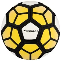 Футбольный мяч ONLYTOP, машинная сшивка, 32 панели, р. 5, PVC, МИКС