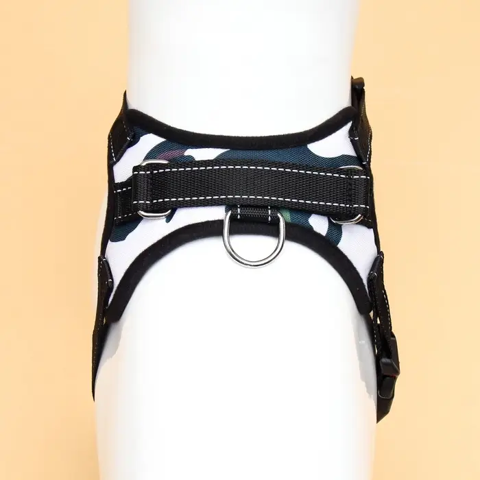 Шлейка К7, размер М, ОГ 52-66 см, вес 9.5-17.5 кг, мягкая, светоотражающая, хаки