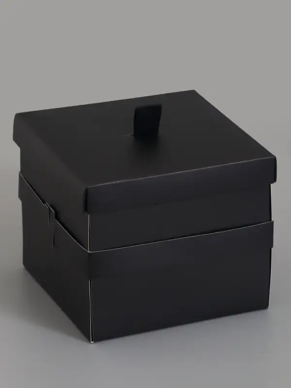 Коробка-сюрприз подарочная &laquo;Бабочки&raquo; чёрная, с вылетающими бабочками, 15&times;14.8&times;12.5 см