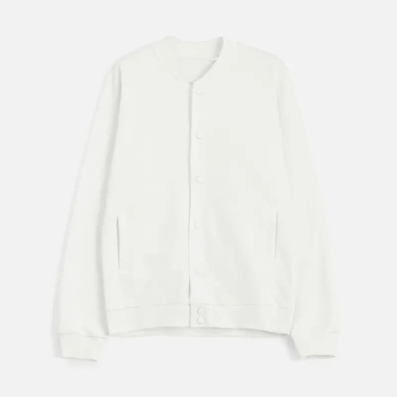 Бомбер унисекс Nuppu, молочно-белый, размер S