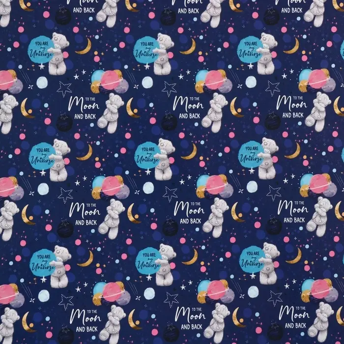 Бумага упаковочная глянцевая «Космос», 70х100 см