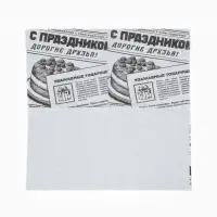 Салфетки бумажные однослойные &laquo;Газета&raquo;, 24х24 см, 50 шт