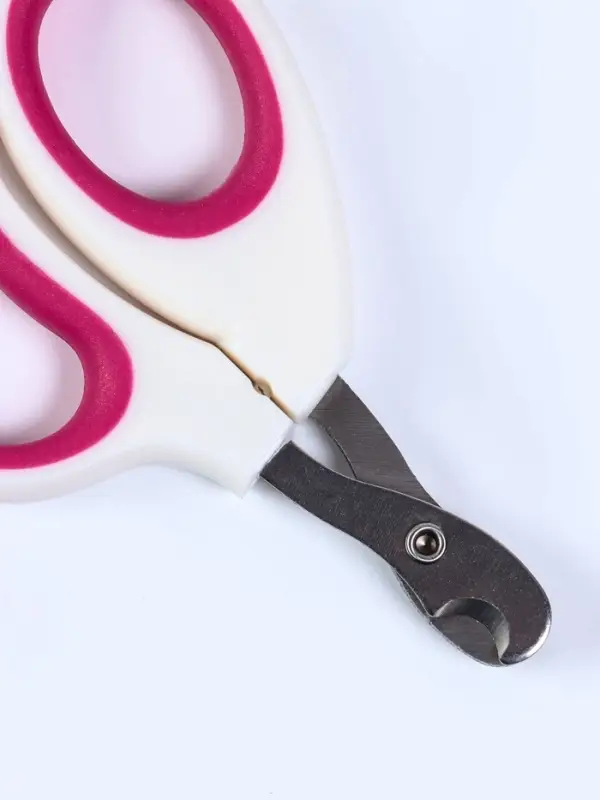 Ножницы - когтерезы, c отверстием для когтей, цвет МИКС