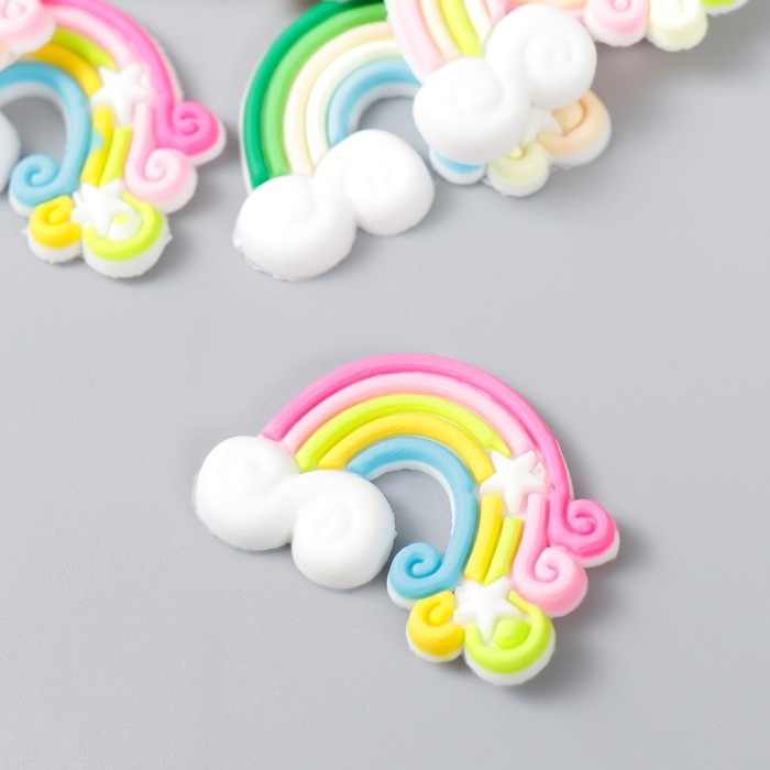 Декор для творчества резина Декор для творчества резина "Радуга" набор 15 шт 2,3х3,4 см