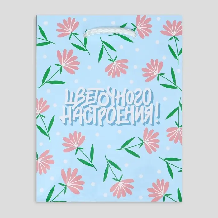 Пакет подарочный ламинированный, упаковка, «Цветочного настроения», S 12 х 15 х 5.5 см Пакет подарочный ламинированный, упаковка, «Цветочного настроения», S 12 х 15 х 5.5 см