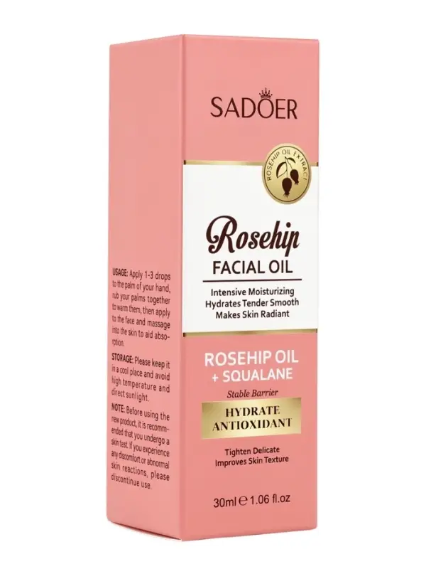 Масло для лица Sadoer с экстрактом шиповника, 30 мл