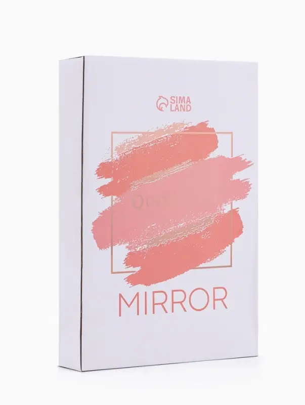 Зеркало настольное, с увеличением х2, двустороннее, на ножке, 17&times;28.5 см, (13.5&times;16.5 см), МИКС