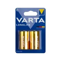 Батарейка Varta LONGLIFE LR14 C BL2 Alkaline 1.5V (4114) (2/20/200)