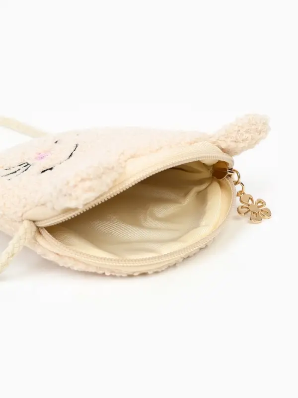 Сумка детская мягкая &laquo;Котёнок&raquo;, 15&times;13 см, бежевый цвет