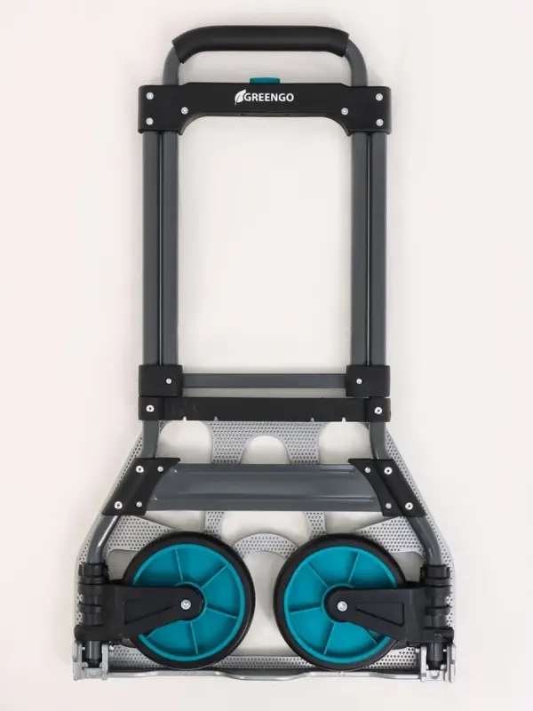 Тележка ручная хозяйственная, двухколёсная, нагрузка до 100 кг, складная, грузовая, Greengo