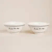 Салатники SL Home &laquo;Милый дом&raquo;, 250 мл, d=12 см, фарфор, набор 2 шт., белые